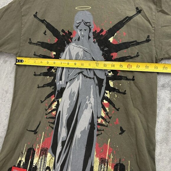 Kallusive Shirt Mens M Guardian Angel Double Sided Tee Hip Hop Streetwear Y2K - Picture 3 of 14